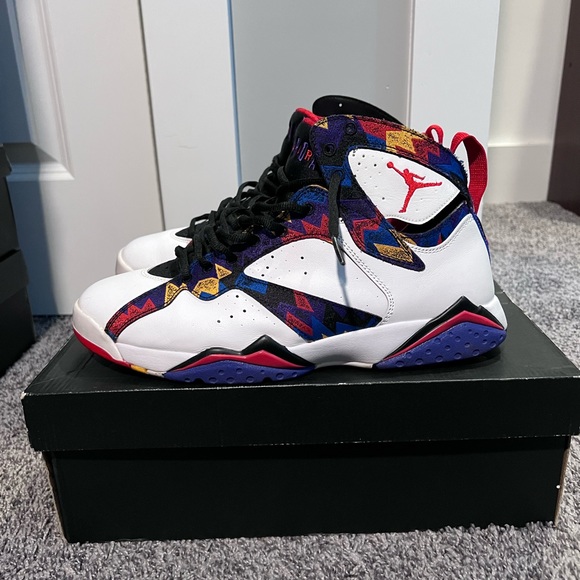 Air Jordan 7 Retro White/University RD-BLK-BRIGHT CNC